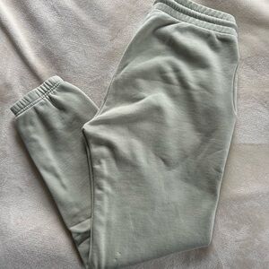 TNA Cozy AF Fleece Light Green Sweatpants